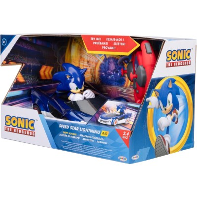 Jakks Pacific 429974 Sonic The Hedgehog - Speed Star Lightning Drifting Radiocomandata con Ruote Luminescenti
