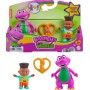 Mattel HYG97 Barney's World - Barney alto 8cm e David con accessori