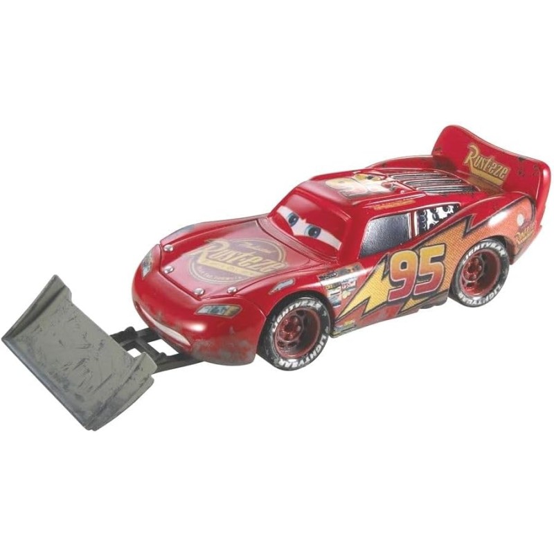 Mattel FNV91 Disney Cars - Lightning McQueen con pala die-cast in scala 1:55