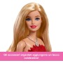 Barbie 80° Anniversario bambola bionda celebrativa in abito rosso rubino JGX09