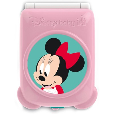 Clementoni 17515 Clementoni Disney Baby - Minnie Flip Phone Telefono Centro attività con 4 Tasti con Luci e Suoni