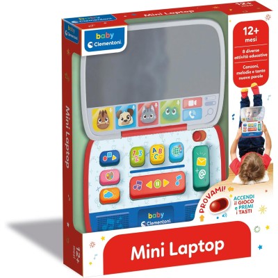 Clementoni 17510 Mini Laptop Educativo Insegna Lettere Numeri Forme Colori