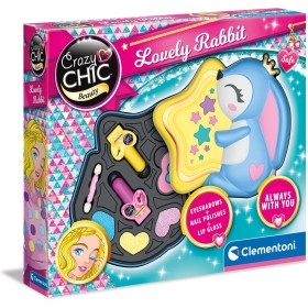 Clementoni 18810 Crazy Chic - Lovely Make Up Rabbit Star Trousse Portatile con Set Cosmetici Clementoni 18810 Crazy Chic - Lovely Make Up Rabbit Star Trousse Portatile con Set Cosmetici