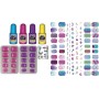 Clementoni 18689 Crazy Chic - Shiny Nails kit unghie con smalti fluorescenti e unghie finte