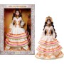 Mattel JBJ05 Barbie Signature Día De los Muertos 2025 in abito color crema con calendule e nastri corona di fiori