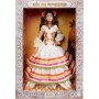 Mattel JBJ05 Barbie Signature Día De los Muertos 2025 in abito color crema con calendule e nastri corona di fiori