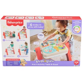 Fisher-Price JGW89 Tavolino Attività 4in1 pannello interattivo e cavalletto d'arte con luci suoni e canzoncine Fisher-Price JGW89 Tavolino Attività 4in1 pannello interattivo e cavalletto d'arte con luci suoni e canzoncine