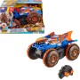 Mattel JFR39 Hot Wheels Monster Trucks Tiger Shark Super Scalatore RC con 3 modalità per gareggiare scalare e fare acrobazie