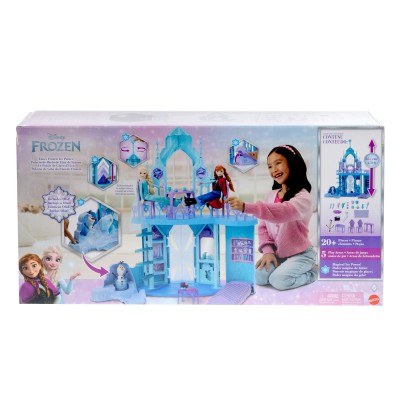 Mattel JGG41Disney Frozen - Palazzo di Ghiaccio di Elsa con Olaf 21 accessori e 5 aree di gioco