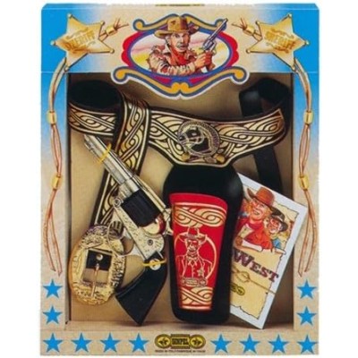 Villa Giocattoli VL00062 Alabama Cow Boy Set Cinturone Nero con Fodero
