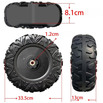Ford Bronco Raptor 24V Set 4 Ruote in Gomma EVA XL con Copriruota