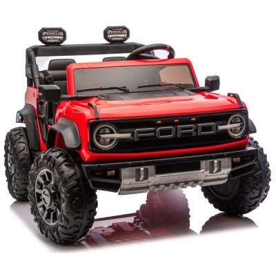 Ford Bronco Raptor 24V Set 4 Ruote in Gomma EVA XL con Copriruota