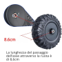 Kit 4 Ruote in Gomma XL per UTV CAT Caterpillar 24V – Camion con Cassone Ribaltabile