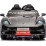 Auto Elettrica Porsche Taycan 24V Macchina per Bambini 2 Posti Reali con Ruote in Gomma Telecomando