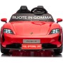 Auto Elettrica Porsche Taycan 24V Macchina per Bambini 2 Posti Reali con Ruote in Gomma Telecomando