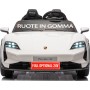 Auto Elettrica Porsche Taycan 24V Macchina per Bambini 2 Posti Reali con Ruote in Gomma Telecomando