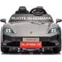 Auto Elettrica Porsche Taycan 24V Macchina per Bambini 2 Posti Reali con Ruote in Gomma Telecomando