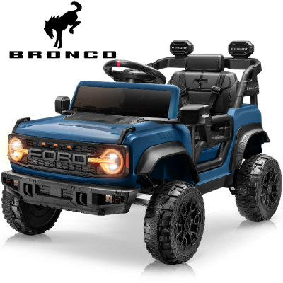 Macchina Elettrica per Bambini 12V Ford Bronco Raptor con Telecomando Cintura di Sicurezza a 3 Punti Luci a Led Bluetooth