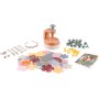Smoby 7600350416 Créa Set di gioielli a forma di fiore Attività di bricolage Creazione di gioielli Numerosi accessori