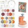 Smoby 7600350416 Créa Set di gioielli a forma di fiore Attività di bricolage Creazione di gioielli Numerosi accessori