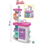 Grandi Giochi BAR49000 Barbie Cucina Twist cucina bifacciale 75cm con tanti accessori