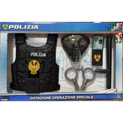 Grandi Giochi PL117000 Set ufficiale della Polizia con tutti gli accessori necessari per diventare un vero poliziotto