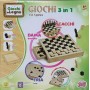 Grandi Giochi GG95023 Dama Scacchi Tria Giochi In Legno 3In1 Giochi Di Società