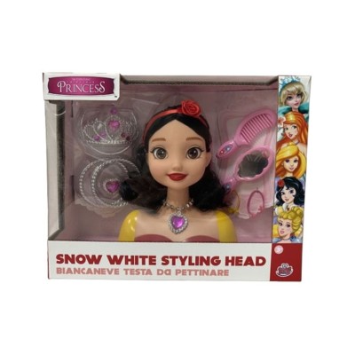 Grandi Giochi GG02998 Princess Styling Head Biancaneve Testa da Acconciare con Accessori