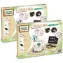 Grandi Giochi GG95021 Lavagna Lettere Lavagna 2in1 Magnetica con Magneti Pennarello Gessetti e Cancellino
