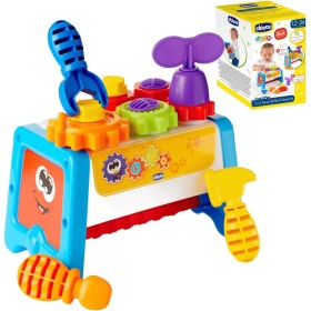 Chicco 010062100 Cassetta degli Attrezzi 2in1 Banco da Lavoro con Attrezzi tra Cui Martello Cacciavite e Chiave Inglese Chicco 010062100 Cassetta degli Attrezzi 2in1 Banco da Lavoro con Attrezzi tra Cui Martello Cacciavite e Chiave Inglese