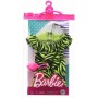 Mattel GWC27 Barbie fashions accessories - vestito verde neon zebrato occhiali e borsetta rosa