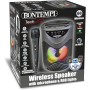 Bontempi 491010 Amplificatore Wireless Karaoke con Microfono Dinamico Effetti Luminosi ed Effetto Eco