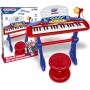 Bontempi 133740 MiniKeyFun - Tastiera a 37 Tasti per Piccoli Musicisti con Microfono Sgabello e Leggio