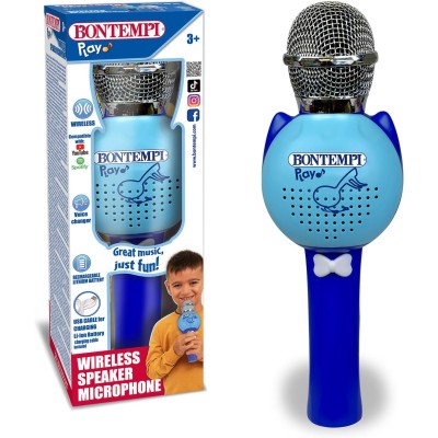 Bontempi 412820 SonicLink Mic Microfono Wireless con Funzione Karaoke e Cambio Voce