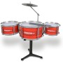 Bontempi 513340 Batteria Drum Set con Tre Tamburi e Piatti per un'esperienza Unica