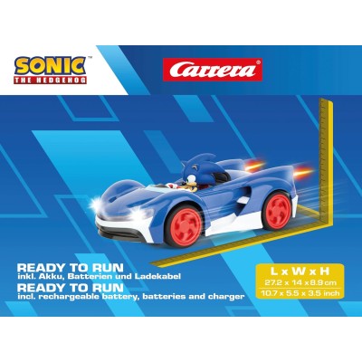 Carrera 370201061 Team Sonic Racing - Sonic Auto Telecomandata 2,4GHz