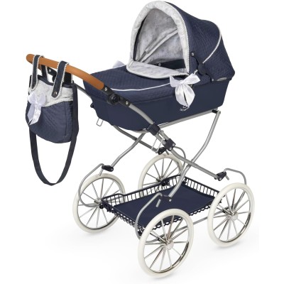 Maggio3 - 80044 Carrozzina per bambole Vintage pieghevole con accessori e manico regolabile
