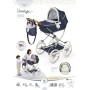Maggio3 - 80044 Carrozzina per bambole Vintage pieghevole con accessori e manico regolabile