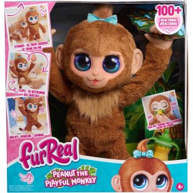 Hasbro 28113 FurReal Peanut the Playful Monkey Peluche interattivo con suoni da 38cm