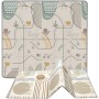 Chicco 121661 Tappeto Gioco Bambini 2in1 Double Face con Animali e Forme Morbido e Pieghevole 200x180cm
