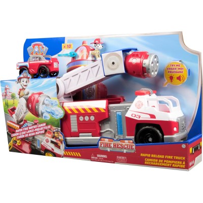 Paw Patrol Fire Rescue Camion dei Pompieri a Caricamento Rapido con Marshall Lanciatore Rapido Luci e Suoni 6072600