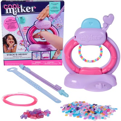 SpinMaster 6072592 Cool Maker Macchina dei Braccialetti Heishi dell'Amicizia con Penna Impila-Perline e oltre 1200 Perline