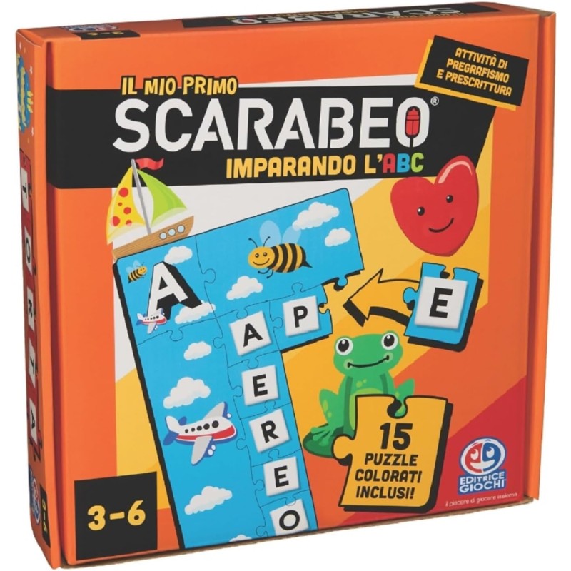 SpinMaster 6072018 Il Mio Primo Scarabeo Puzzle Imparando l'ABC per Apprendimento di Lettere e Parole