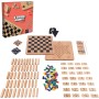 SpinMaster 6066797 6 Giochi Riuniti - Scacchi Dama Dama Cinese Domino Torre in Legno Shangai