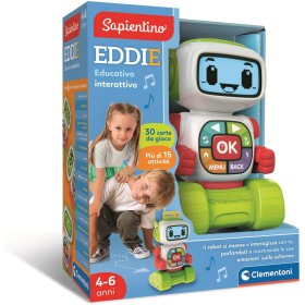 Clementoni 16713 Sapientino Eddie Robot Educativo Interattivo con Schermo LCD per imparare Lettere Emozioni e Musica Clementoni 16713 Sapientino Eddie Robot Educativo Interattivo con Schermo LCD per imparare Lettere Emozioni e Musica