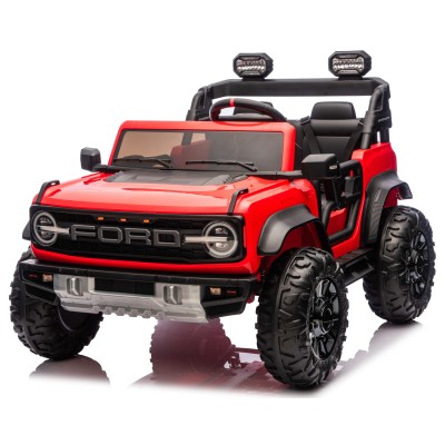 Ford Bronco Raptor 24V Auto Macchina Elettrica per Bambini 2 Posti Fuoristrada con Telecomando - RUOTE IN GOMMA EVA XL Premium