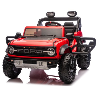 Ford Bronco Raptor 24V Auto Macchina Elettrica per Bambini 2 Posti Fuoristrada con Telecomando - Ruote in Gomma EVA XL Premium