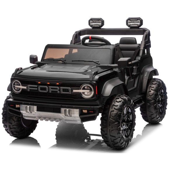 Ford Bronco Raptor 24V Auto Macchina Elettrica per Bambini 2 Posti Fuoristrada con Telecomando - Ruote in Gomma EVA XL Premium