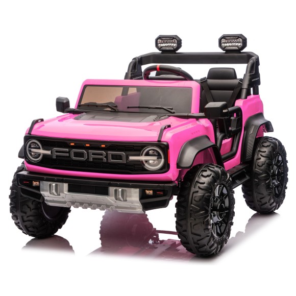 Ford Bronco Raptor 24V Auto Macchina Elettrica per Bambini 2 Posti Fuoristrada con Telecomando - Ruote in Gomma EVA XL Premium