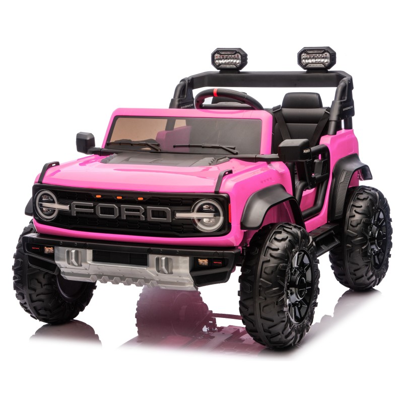 Ford Bronco Raptor 24V Auto Macchina Elettrica per Bambini 2 Posti Fuoristrada con Telecomando - Ruote in Gomma EVA XL Premium